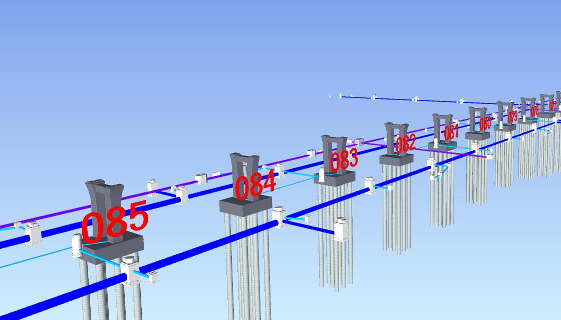 地下管线与主体结构模型
